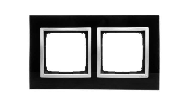 Simon 54 Nature Ramka podwójna szkło KSIĘŻYCOWA LAWA DRN2/74