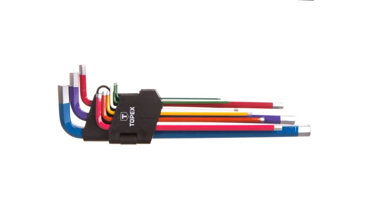 Klucze sześciokątne 1,5-10mm kolorowe (zestaw 9 szt.) 35D966