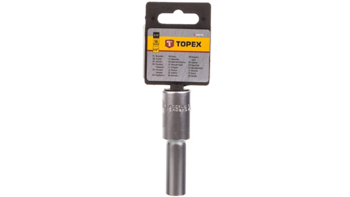 Nasadka 10mm 1/2 cala sześciokątna stal CrV długa 38D751