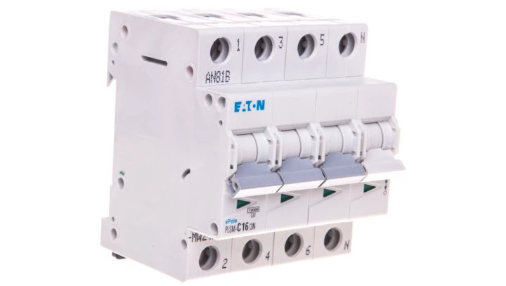 Wyłącznik nadprądowy 3P+N C 16A 10kA AC PLSM-C16/3N-MW 242543