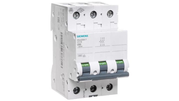 Wyłącznik nadprądowy 3P C 50A 6kA AC 5SL6350-7