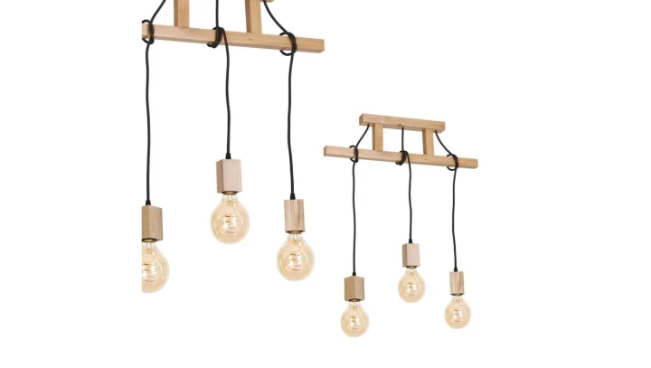 Lampa wisząca drewniana trzypunktowa JACK 582 3xE27 max. 40W MLP582