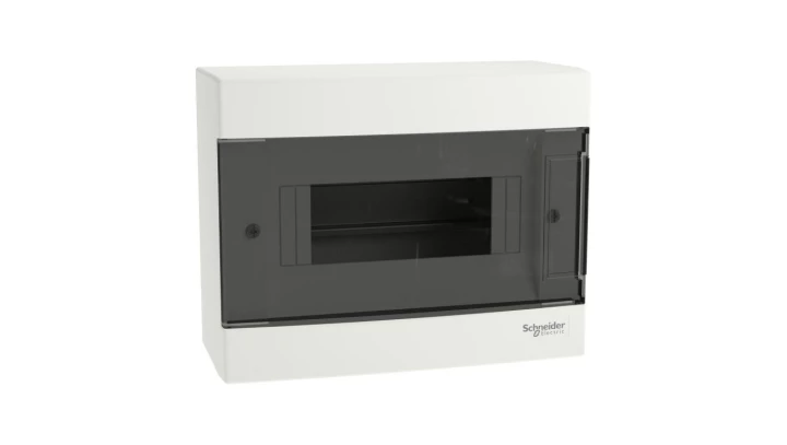 Rozdzielnica modułowa 1x8 natynkowa IP40 Easy9 EZ9EU-1-8-NT-T drzwi transparentneEZ9EUC108