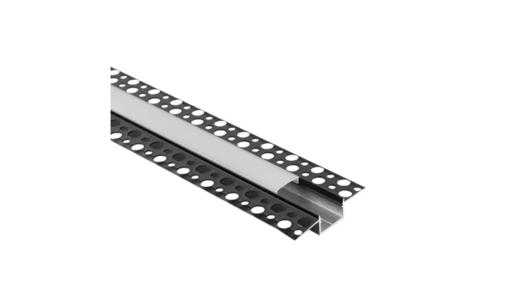 Profil GPS02 podtynkowy czarny + klosz mrożony 2m