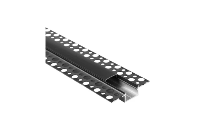 Profil GPS02 podtynkowy czarny + klosz czarny 2m