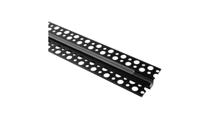 Profil GPW01 podtynkowy czarny + klosz transp 1m