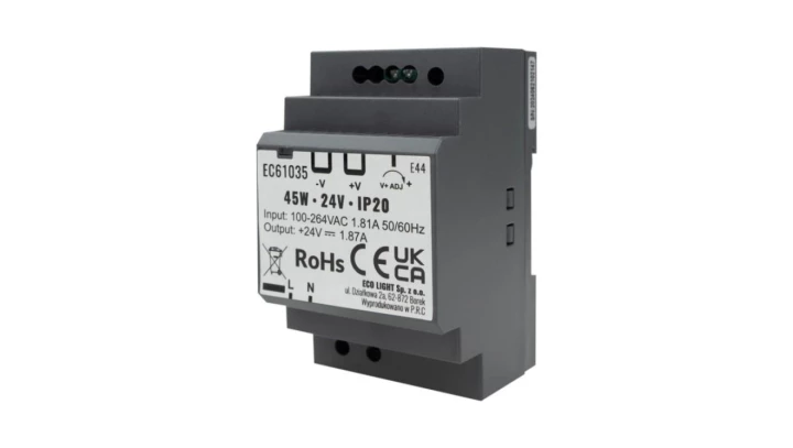 Zasilacz na szynę DIN PREMIUM 24V 45W