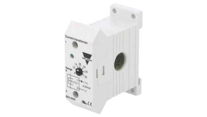 Przekładnik na szynę DIN z wyjściem analogowym 50A 4-20mA 22.5x56x49mm E83-2050