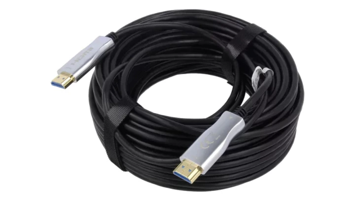 Optyczny hybrydowy przewód HDMI™ o dużej szybkości z Ethernetem (AOC), 20m, 65567