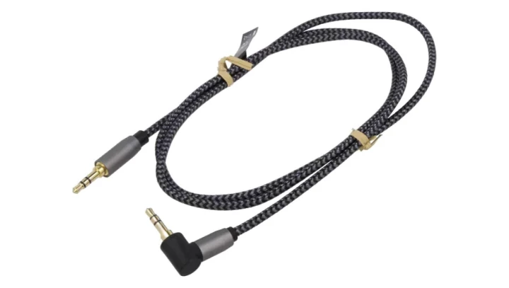 Kabel połączeniowy audio AUX, 3,5 mm stereo, 90 stopni 65278 /1m/