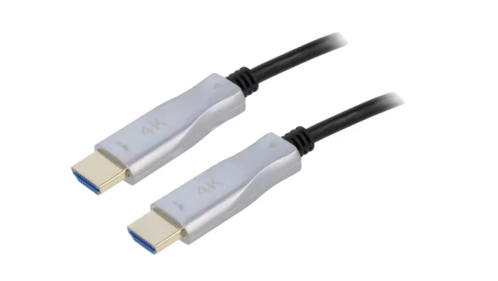 Optyczny hybrydowy przewód HDMI™ o dużej szybkości z Ethernetem (AOC), 30m, 65568