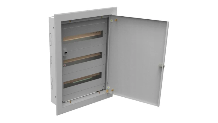 Rozdzielnica podtynkowa metalowa 54 modułowa 3x18 415x585x130 RAL9003 IP30 MP54/3/18