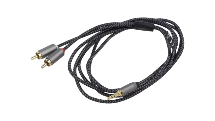 Kabel połączeniowy audio AUX, 3,5 mm stereo, 90 stopni 65277 /0,5m/