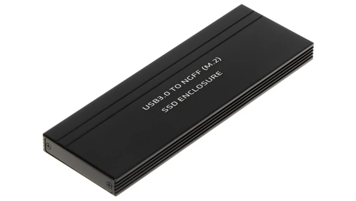 Obudowa dysku Maclean, SSD M.2, NGFF, USB 3.0, rozmiary 2230/2240/2260/2280, aluminiowa obudowa, MCE582