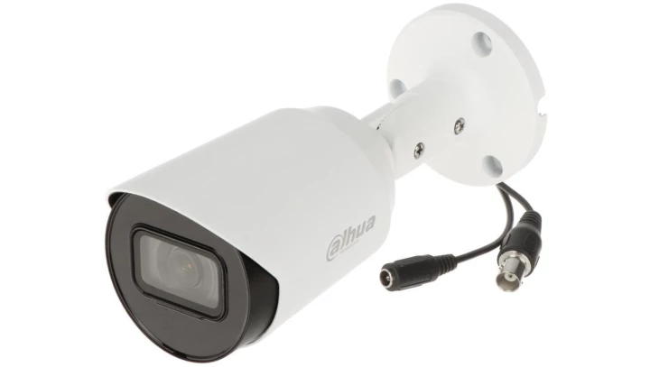 Kamera HDCVI 1 1/2,7 5 Mpx CMOS, 25 kl./s @ 5 Mpx, obiektyw stałoogniskowy 2.8mm, IR 30 m, Smart IR, CVI/TVI/AHD/CVBS, DC 12V, I
