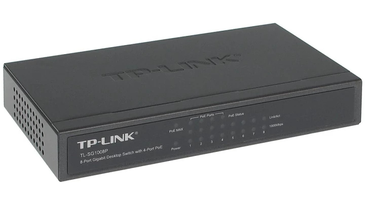 Switch TP-LINK TL-SG1008P (8x 10/100/1000Mbps)
