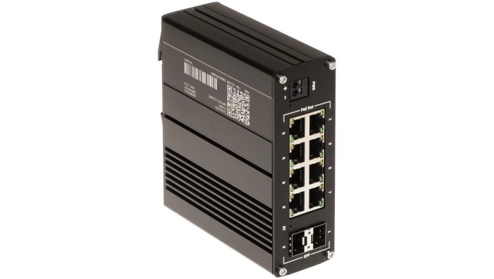 Switch 8x RJ45 1000Mb/s, 2x SFP, 2-pin DC. L2, zarządzalny Teltonika TSW202