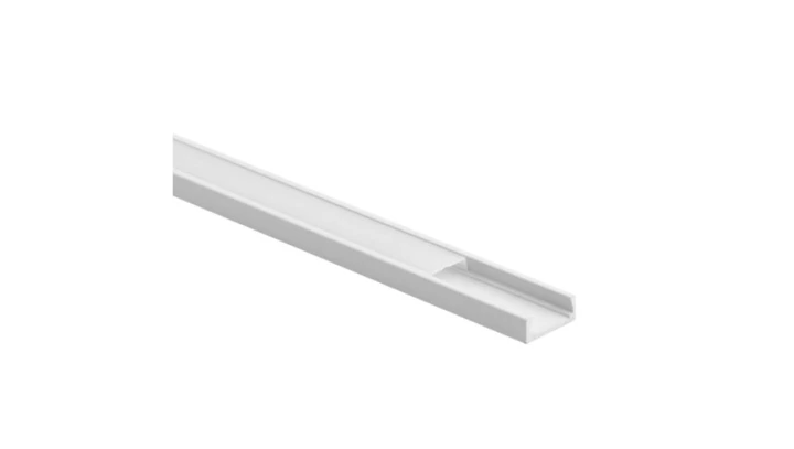 Profil N01 natynkowy biały + klosz mleczny 1m