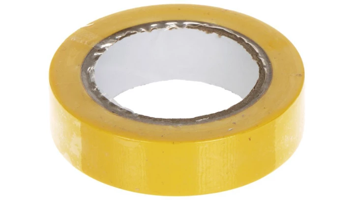 Taśma izolacyjna żółta PVC 0,13x15x10m NS