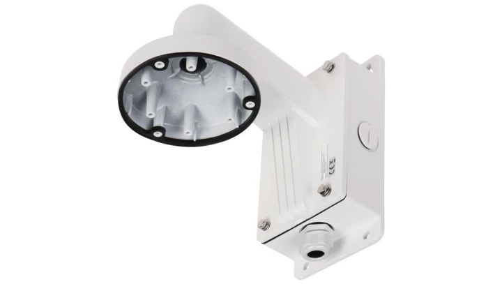 Uchwyt ścienny kolor - biały, materiał - aluminium, puszka na kable DS-1273ZJ-135B