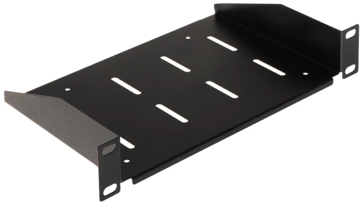 Półka stała do szafy RACK 10 cali 1U 150mm czarna