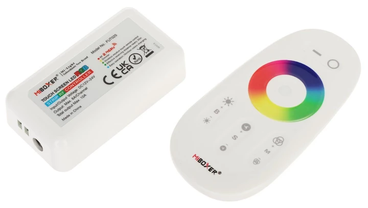 Sterownik LED RGB RF 12/24V + Pilot FUT025