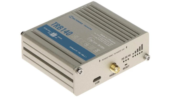 Bramka 4G LTE, 1x SIM, 1x Gigabit LAN, USB Teltonika TRB140
