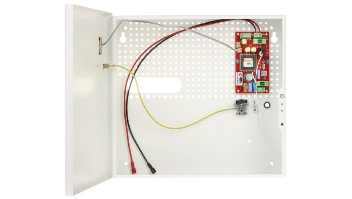 Zasilacz buforowy SMPS, Vin 230VAC, Vout 12VDC, Iout 6A, Pout 72W, obudowa wewnętrzna ABOX-F (1x AKU 18Ah), typu AUPS-70-120-F