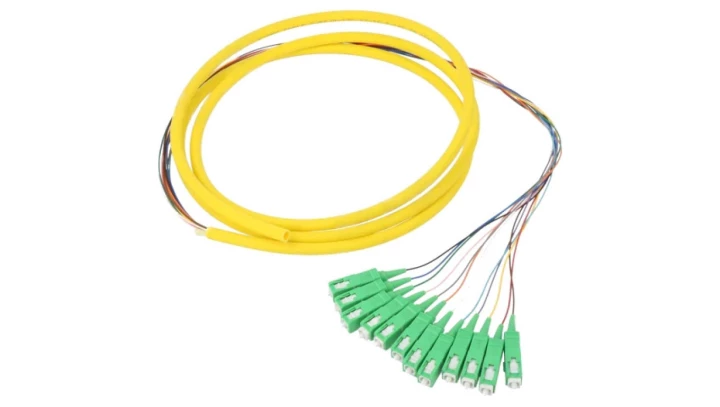 Qoltec 12 x Pigtail światłowodowy SC/APC Singlemode G652D 2m