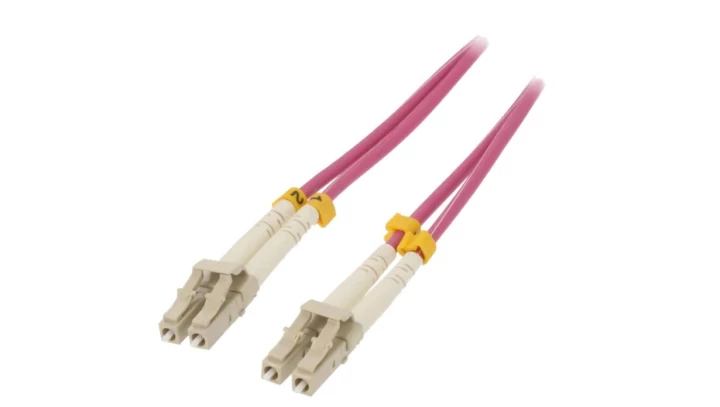 Qoltec Patchcord światłowodowy LC/UPC - LC/UPC Multimode 50/125 OM4 Duplex 5m