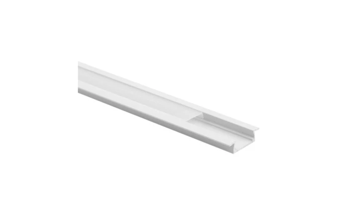 Profil P01 podtynkowy biały + klosz mrożony 1m