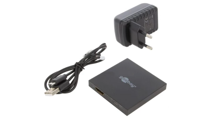 Rozdzielacz HDMI™ 1 do 2 (4K @ 30 Hz), czarny, 58480