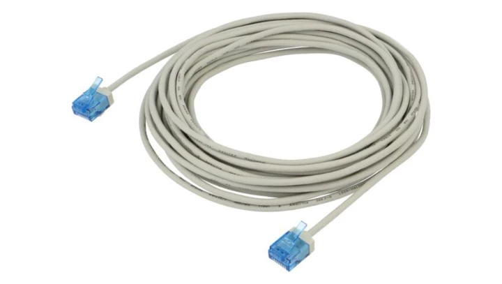 Patchcord kat.6a-0750 U/UTP SLIM LSZH-TPE szary /7,5m/ 74226