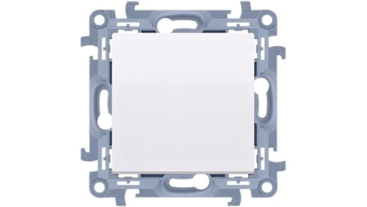 Simon 10 Przycisk pojedynczy, szybkozłącza, biały CP1C.01/11