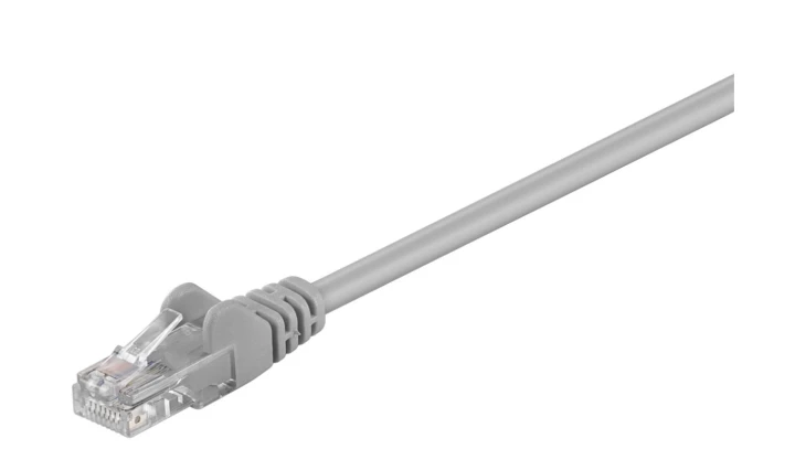 Kabel krosowy patchcord U/UTP kat.5e CCA szary 10m 68347