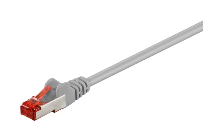 Patchcord S/FTP kat.6 PiMF kabel sieciowy LAN 2x RJ45 linka szary 0,25m