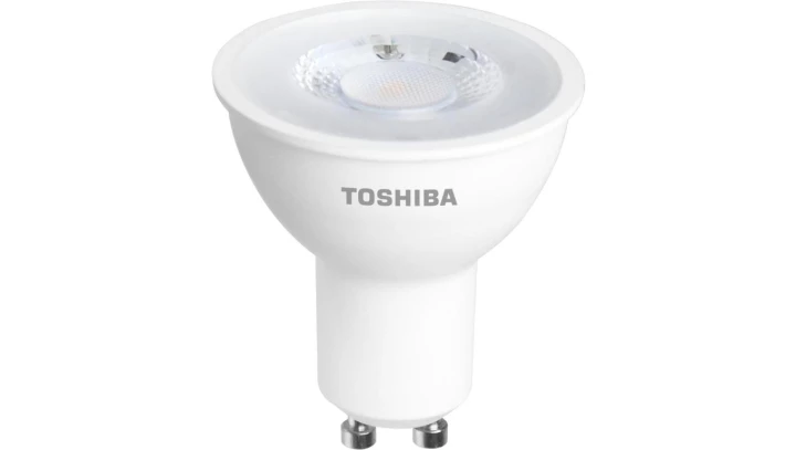 Żarówka gu10 led TOSHIBA 5W 3000K DIM ściemnialna ciepła biała 230V 36 830 345ml