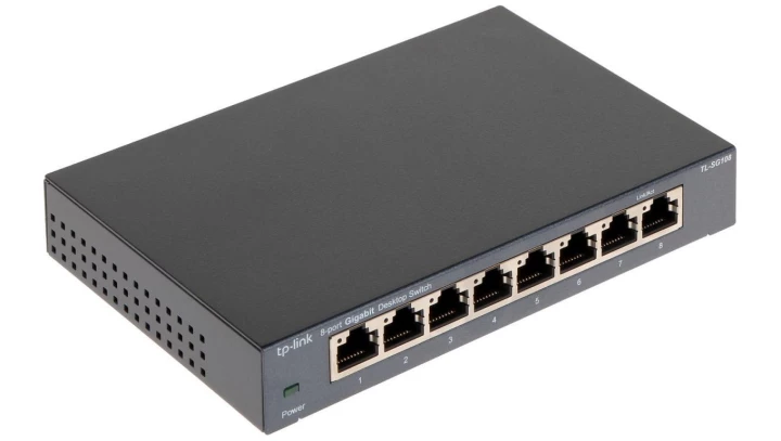 Switch TP-LINK TL-SG108 (8x 10/100/1000Mbps)