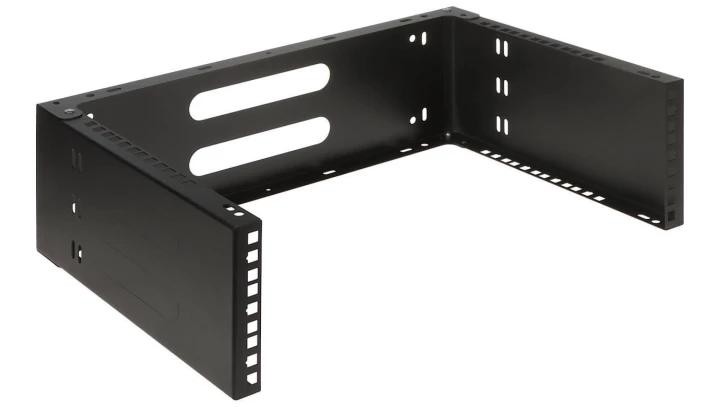 Uchwyt ścienny do urządzeń RACK 19 cali 3U 330mm czarny