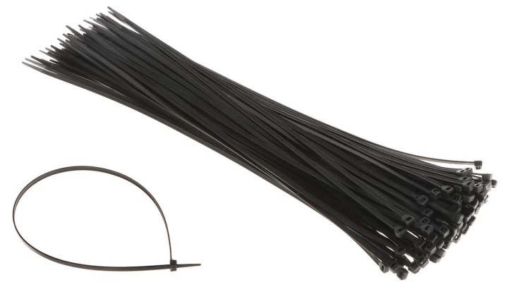 Opaska zaciskowa kablowa 4,8x450 mm czarna UV 100 sztuk