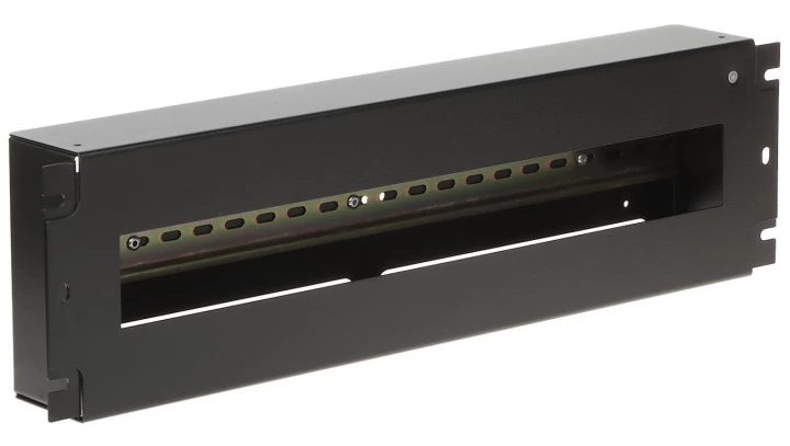 Panel dystrybucji napięć TS-35 RACK 19 cali 3U czarny