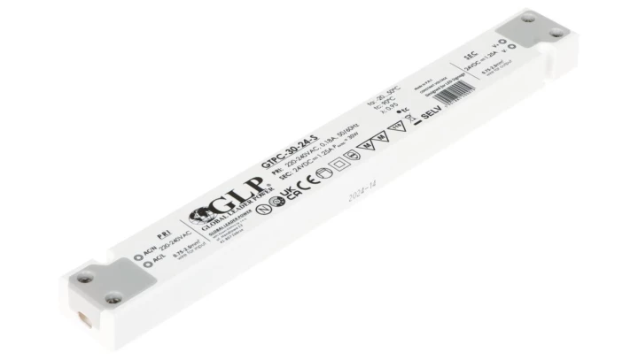 GLP Zasilacz LED GTPC-30-24-S 30W 24V DC 1,25A meblowy slim / wąski