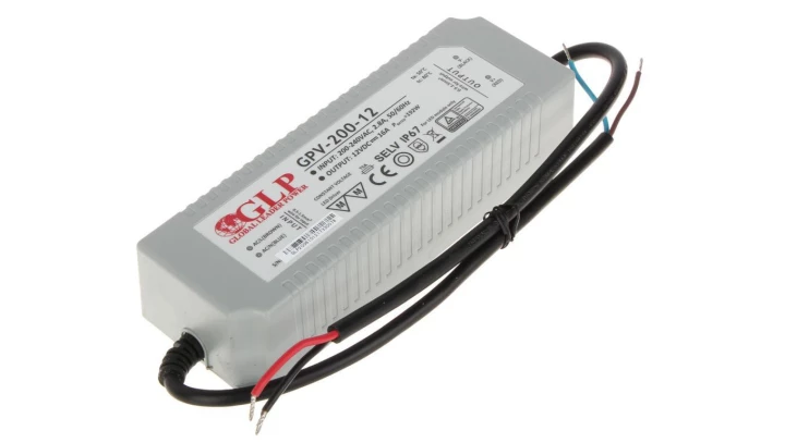 Zasilacz led GPV 192W 12V DC ip67 gpv-200-12 led glp