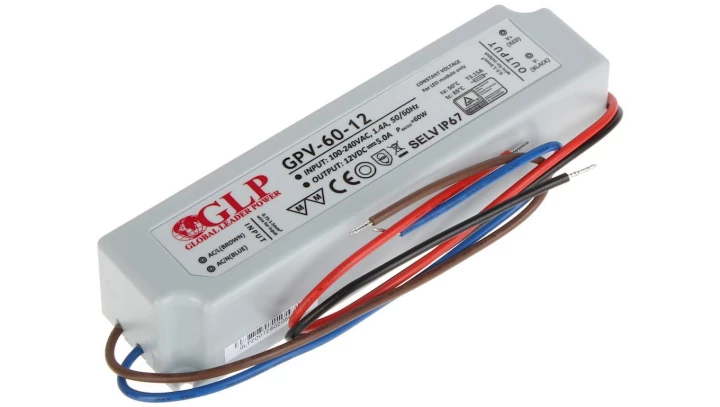 Zasilacz GPV 60W 12V DC ip67 gpv-60-12 led glp