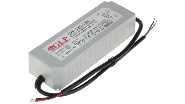 Zasilacz led GPV 150W 12VDC gpv-150-12N glp ip67 wodoodporny