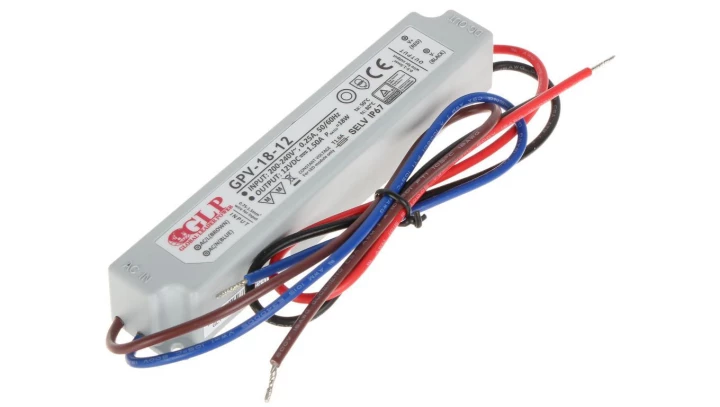 Zasilacz led GPV 18W 12V DC ip67 gpv-18-12 glp