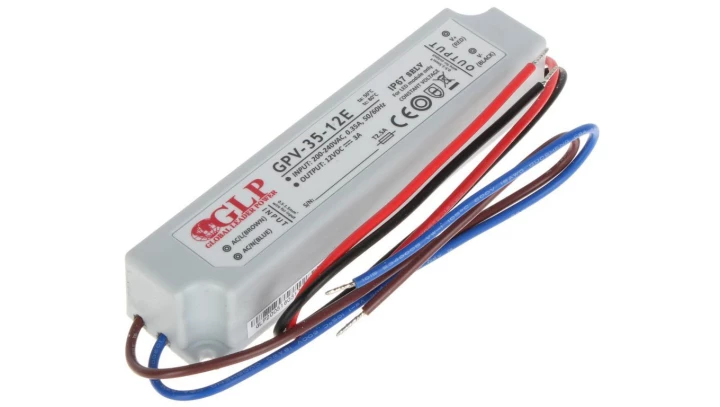 Zasilacz led GPV 35W 12V DC ip67 gpv-35-12E led glp