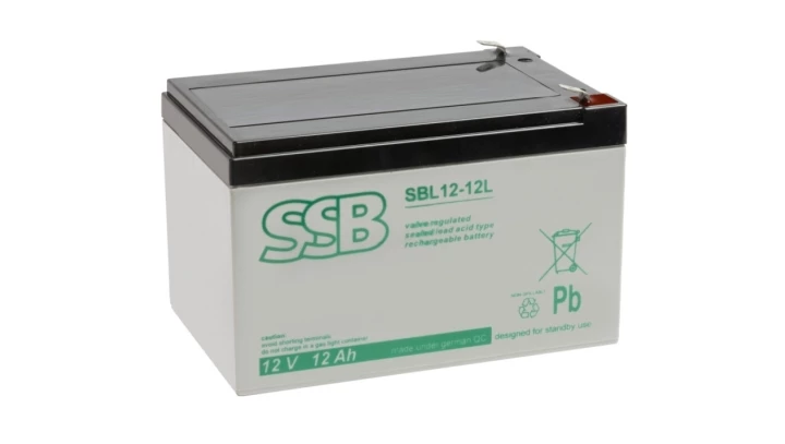 AKUMULATOR AGM SBL 12V-12Ah o żywotności 10-12 lat terminal T2