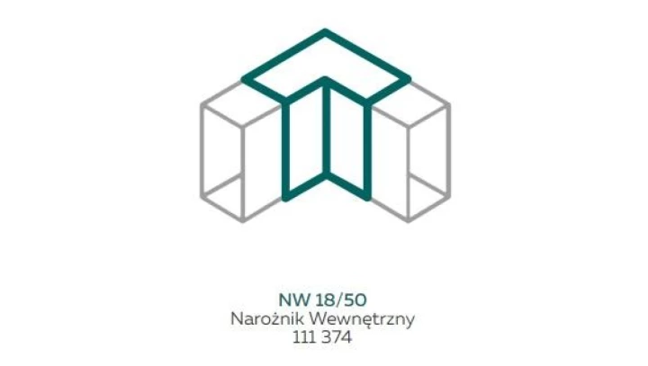 Narożnik wewnętrzny 50x18mm biały NW 10822 /4szt./