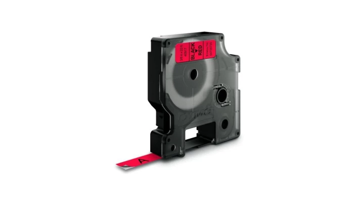 Taśma do drukarek D1 9mm x 7m czarny/czerwony S0720720